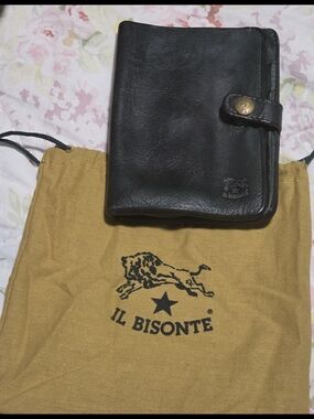 IL BISONTE RARE VINTAGE HUNTER GREEN Leather Women's Wallet